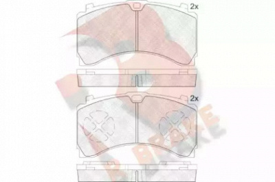 R BRAKE rb2123 -  Комплект тормозных колодок, дисковый тормоз